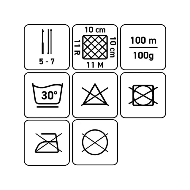 Chenillegarn gul 100 g 