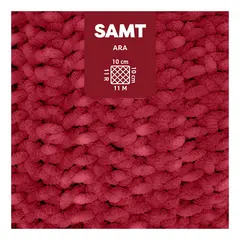 Chenillegarn rød 100 g