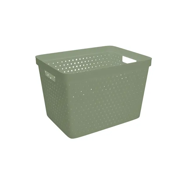 Oppbevaringskurv høy grønn B35 x D27 x H24 cm 