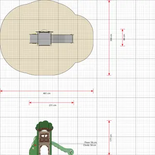 Miniplay Lui lekeapparat L231 x B86 x H177 cm