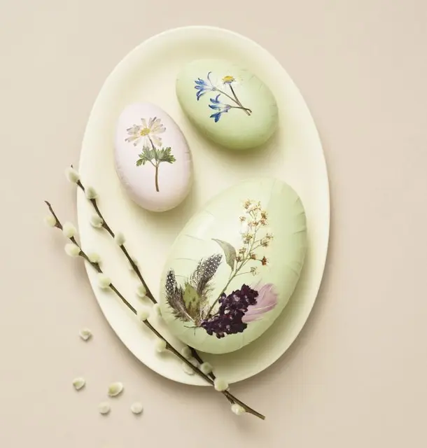 Påskeegg sett Ø10/12 /15 cm, 12 stk 