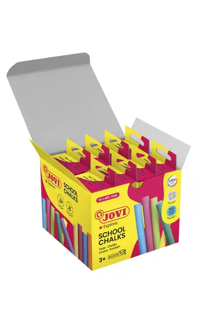 Kritt fargede 10 x 10 stk 