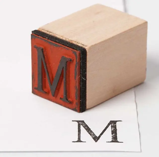 Stempelsett 15 mm L20 x B20 mm, 45 stk 