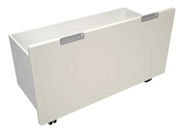 Quadro oppbevaringskasse L kremhvit B69 x D33 x H28 cm 