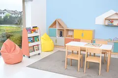 Quadro bokreol tosidig lakserosa B90 x D38 x H98 cm