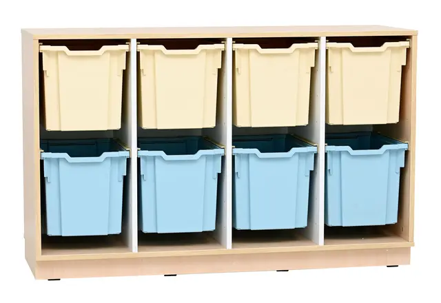 Quadro plastskuff jumbo lys blå B43 x D32 x H30 cm 