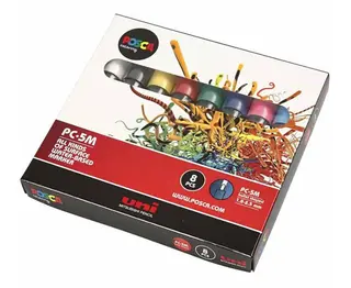 Posca tusj medium Ø2,5 mm, 8 stk