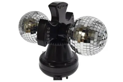 Dobbel discokule bordmodell H20 x L26 x B16 cm 