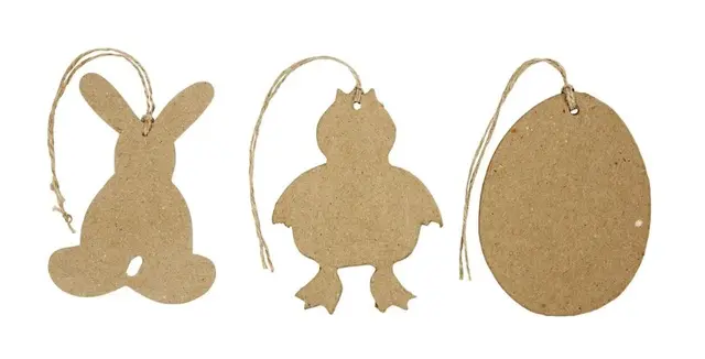 Påskeoppheng H10 cm, 6 stk 