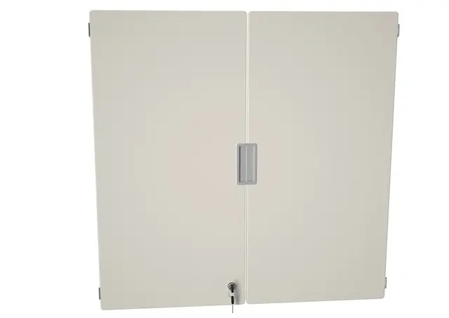 Quadro låsbare dører kremhvit B37 x H74 cm, 1 par til yttervegg, 180° 