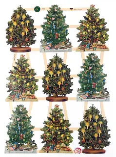 Glansbilder nisser og engler 30 ark