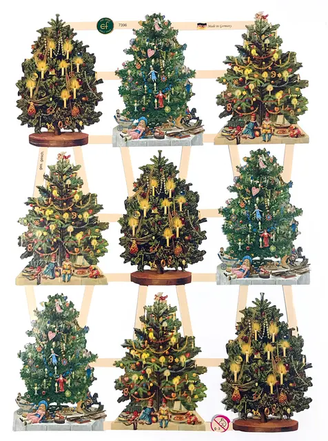 Glansbilder nisser og engler 30 ark 