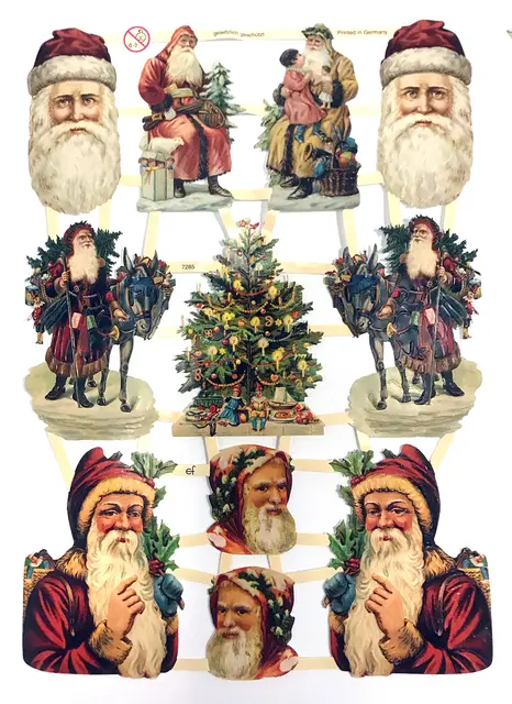 Glansbilder nisser og engler 30 ark 