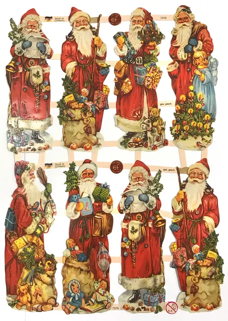 Glansbilder nisser og engler 30 ark 