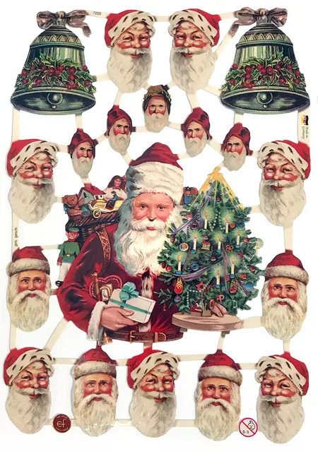 Glansbilder nisser og engler 30 ark 