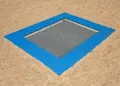 Rektangulær trampoline M L175 x B150 hoppeflate L125 x B100 cm