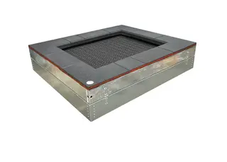 Rektangulær trampoline M L175 x B150 hoppeflate L125 x B100 cm