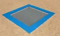 Kvadratisk trampoline L L250 x B250 cm hoppeflate L200 x B200 cm