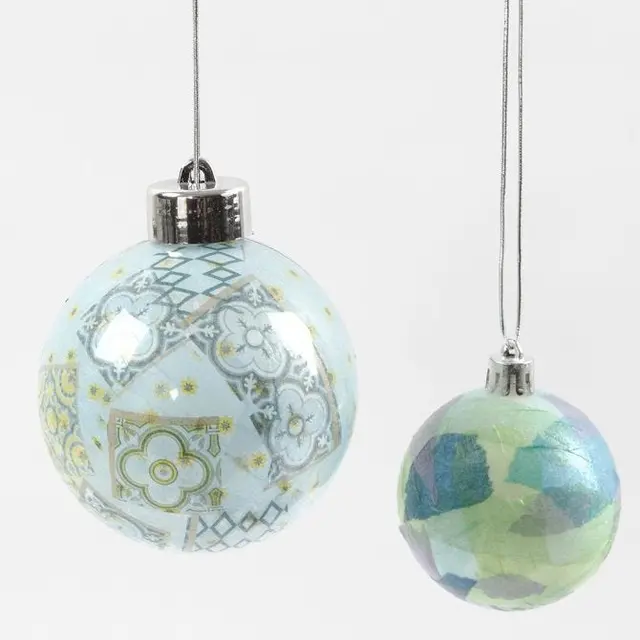 Julekuler delbare Ø8 cm, 5 stk 