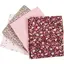 M&#248;nstret stoff rosa mix L45 x B55 cm, 4 stk
