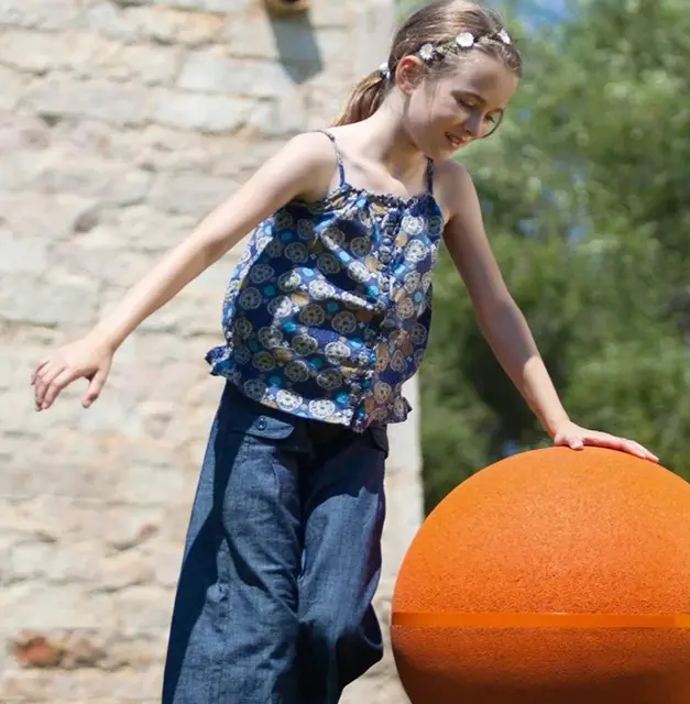 Agito 500 balansekule med spinn/vipp blå Ø50 cm 