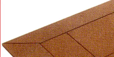 Hjørnestykker 30 mm rød/brun 