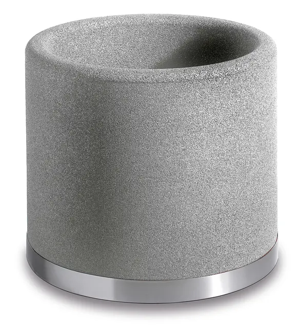 Blomsterkrukke sølvgrå Ø60 cm 