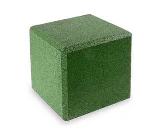 Sitte- og balansekube grønn L40 x B40 x H40 cm
