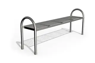 Placidu benk rustfritt stål L186 x B45 x H72 cm