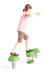 Balanse sopp med fj&#230;r &#216;25 x H35 cm