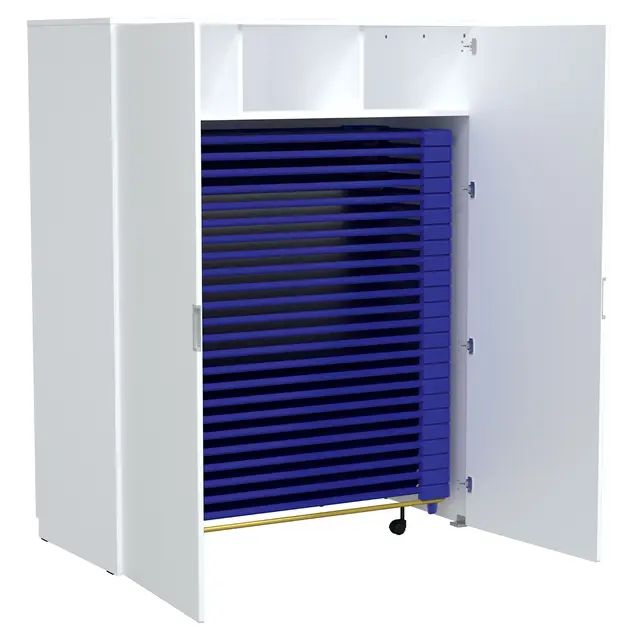 Fix skap for senger hvit B148 x D70 x H188 cm 