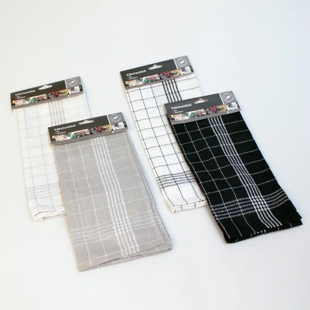 Kjøkkenhåndkle bomull 45x65cm - assorterte farger 