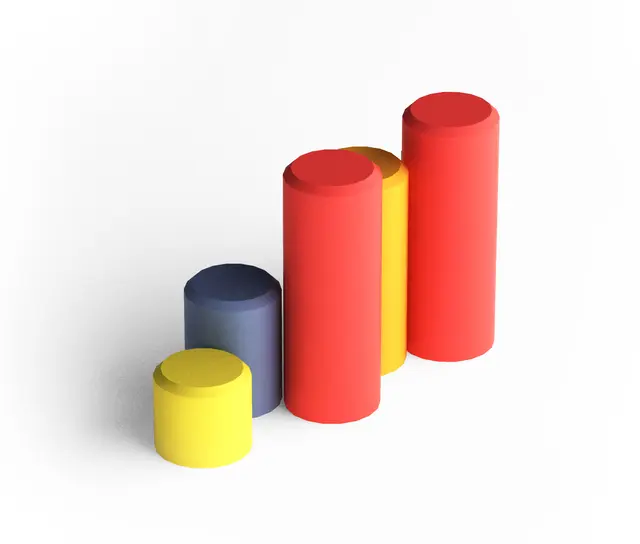 Stokker i gummi 3D Ø230 x H200-600 mm 5 stk 