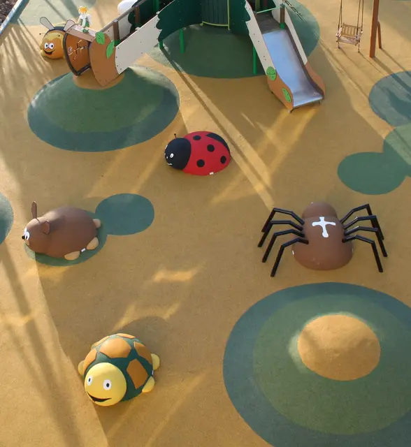 Skilpadde gummidyr 3D-figur L175 x B150 x H80 cm 