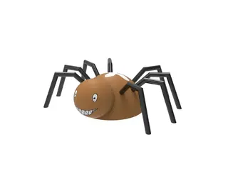 Edderkopp gummidyr 3D-figur L253 x B300 x H84 cm