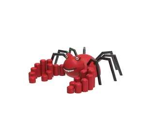 Krabbe gummidyr 3D-figur L350 x B300 x H90 cm