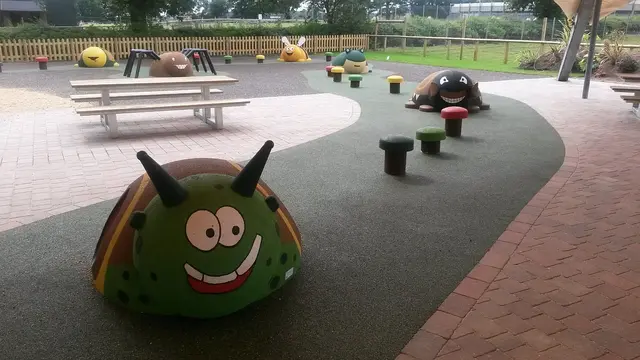 Bille gummidyr 3D-figur L193 x B165 x H80 cm 