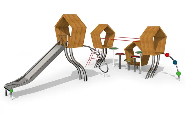 Hexa 3 lekeapparat L499 x B776 x H264 cm 