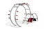 Multifunctional trainer L382 x B116 x H200 cm, inst. dybde 45 cm