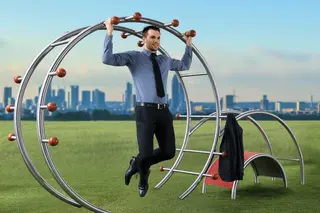 Multifunctional trainer L382 x B116 x H200 cm, inst. dybde 45 cm