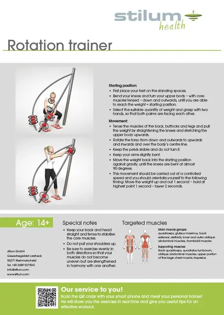 Rotation trainer L160 x B121 x H195 cm 