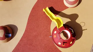 Flyvende tallerken gummifigur 3D L440 x B200 x H202 cm