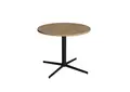 Pure søylebord eik/sort Ø120 x H72 cm