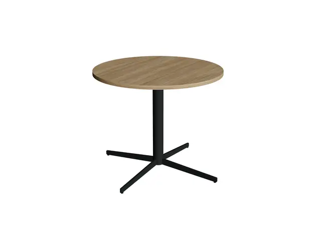 Pure søylebord eik/sort Ø120 x H72 cm 