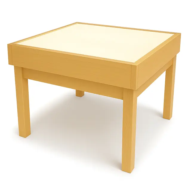 Lille Nord lysbord bjørk B63 x D63 x H50 cm 