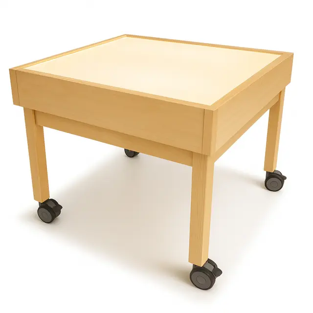 Lille Nord lysbord bjørk B63 x D63 x H55 cm 