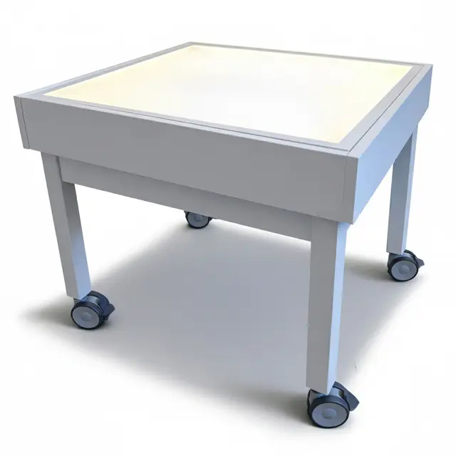 Lille Nord lysbord hvit B63 x D63 x H55 cm 