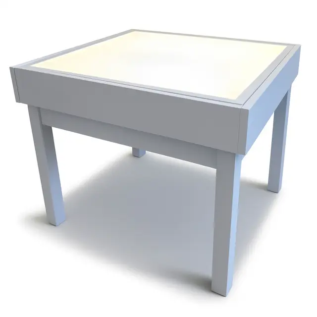 Lille Nord lysbord hvit B63 x D63 x H60 cm 