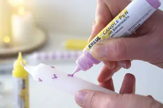Lysvokspenner pastellfarger 6 stk