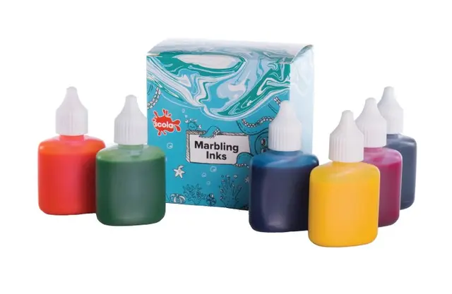 Marmoreringssett 6 stk x 25 ml 